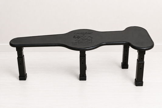 GroomRest Black HDPE Support Stool