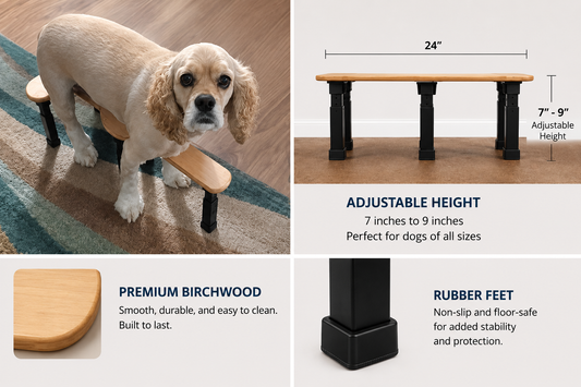 GroomRest Birchwood Support Stool