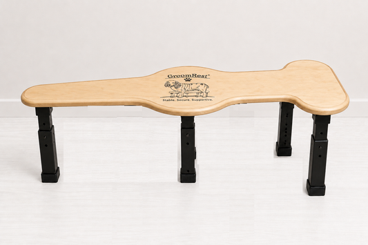 GroomRest Birchwood Support Stool
